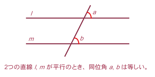 同位角の定理