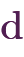 \rm{d}